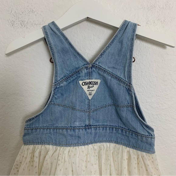 Oshkosh B’gosh Denim Tutu Overalls dress baby 2T - Picture 11 of 14